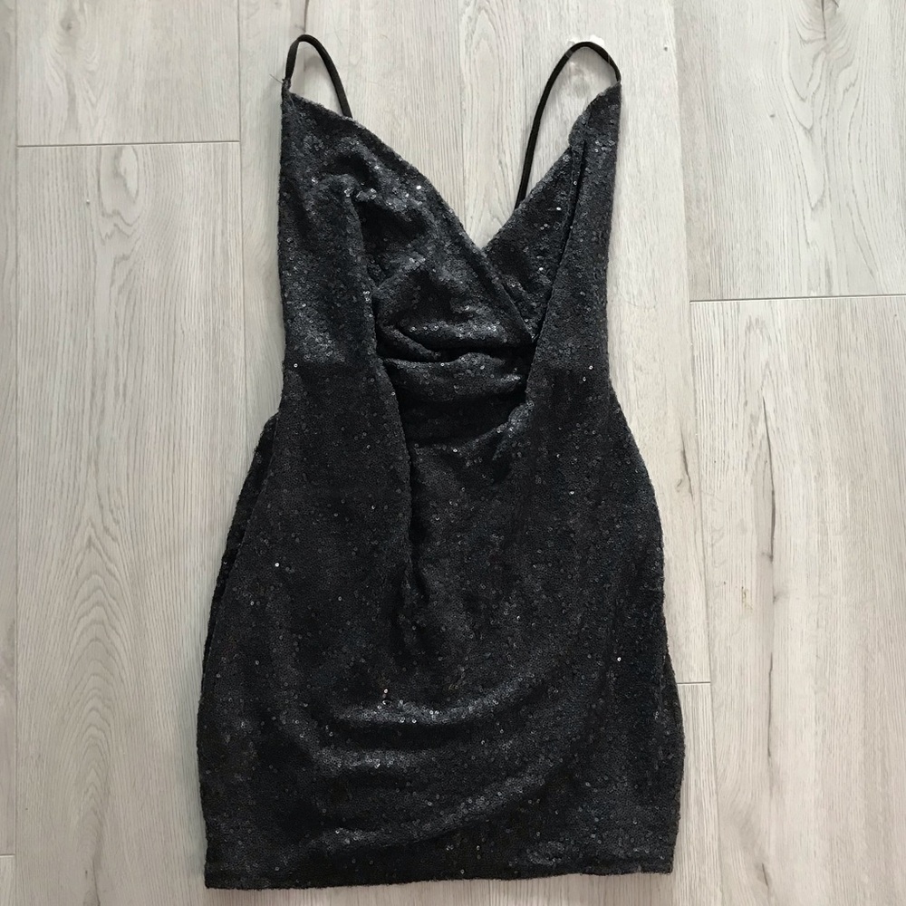 Honey Monaco Sequinned Mini Dress